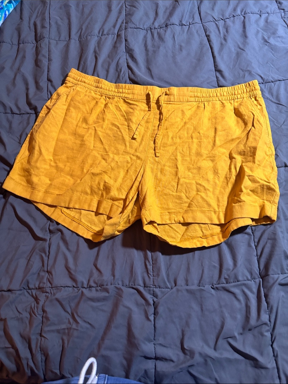 Old Navy Women's Golden Yellow Drawstring Athletic Shorts